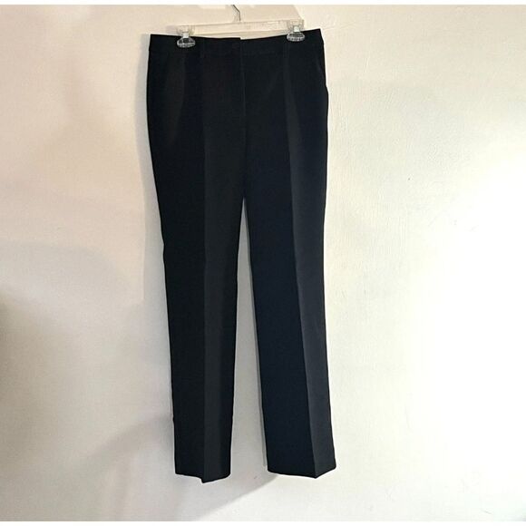 Talbots Pants Raleigh Dress Business Trousers Cotton Blend Women's Black Size 6 - Picture 1 of 7